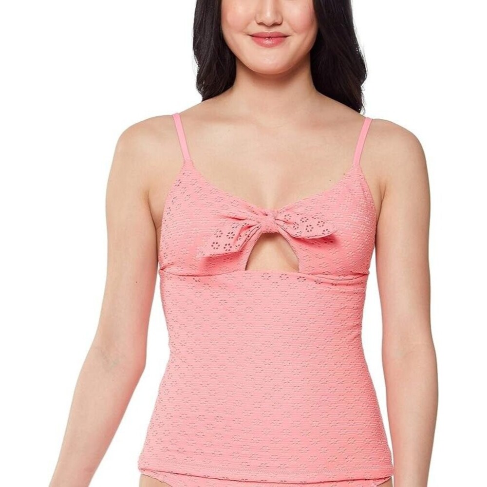 NEW Jessica Simpson Women's Eyelet Tankini Top Medium M